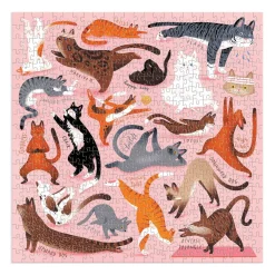 Yoga for Cats 500 Piece Jigsaw Puzzle