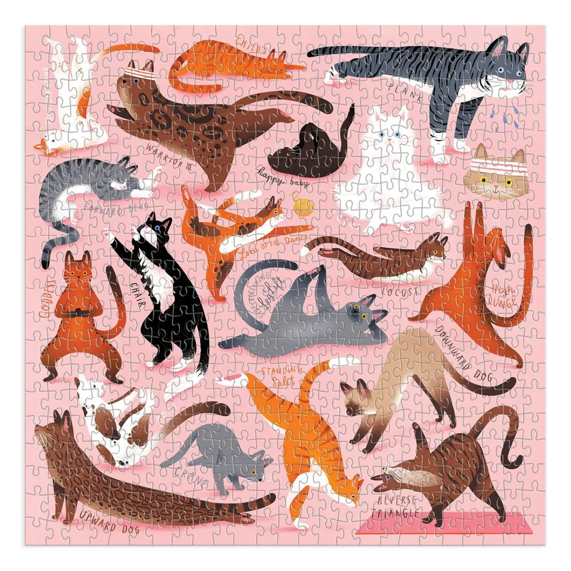Yoga for Cats 500 Piece Jigsaw Puzzle