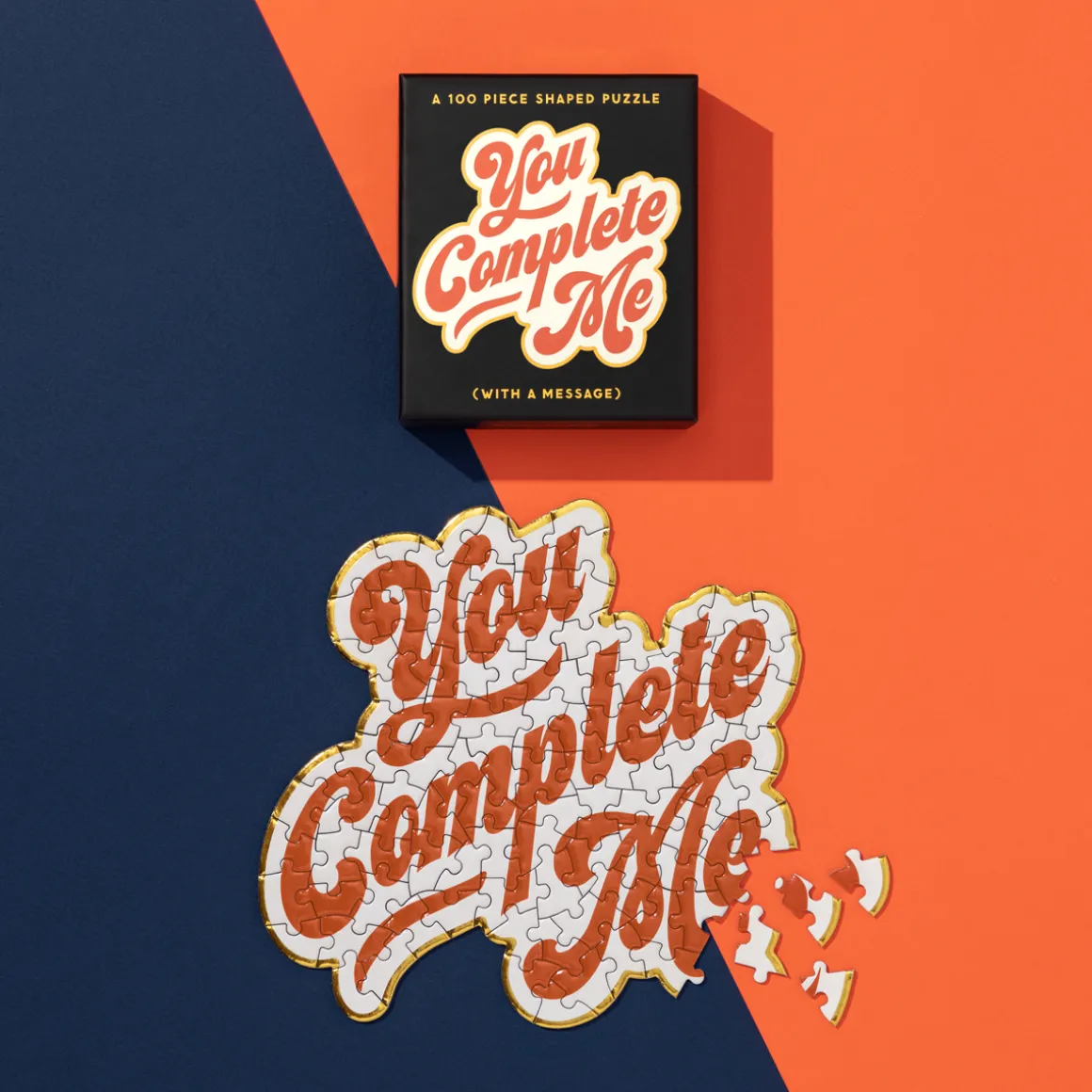 You Complete Me 100 Piece Mini Shaped Puzzle