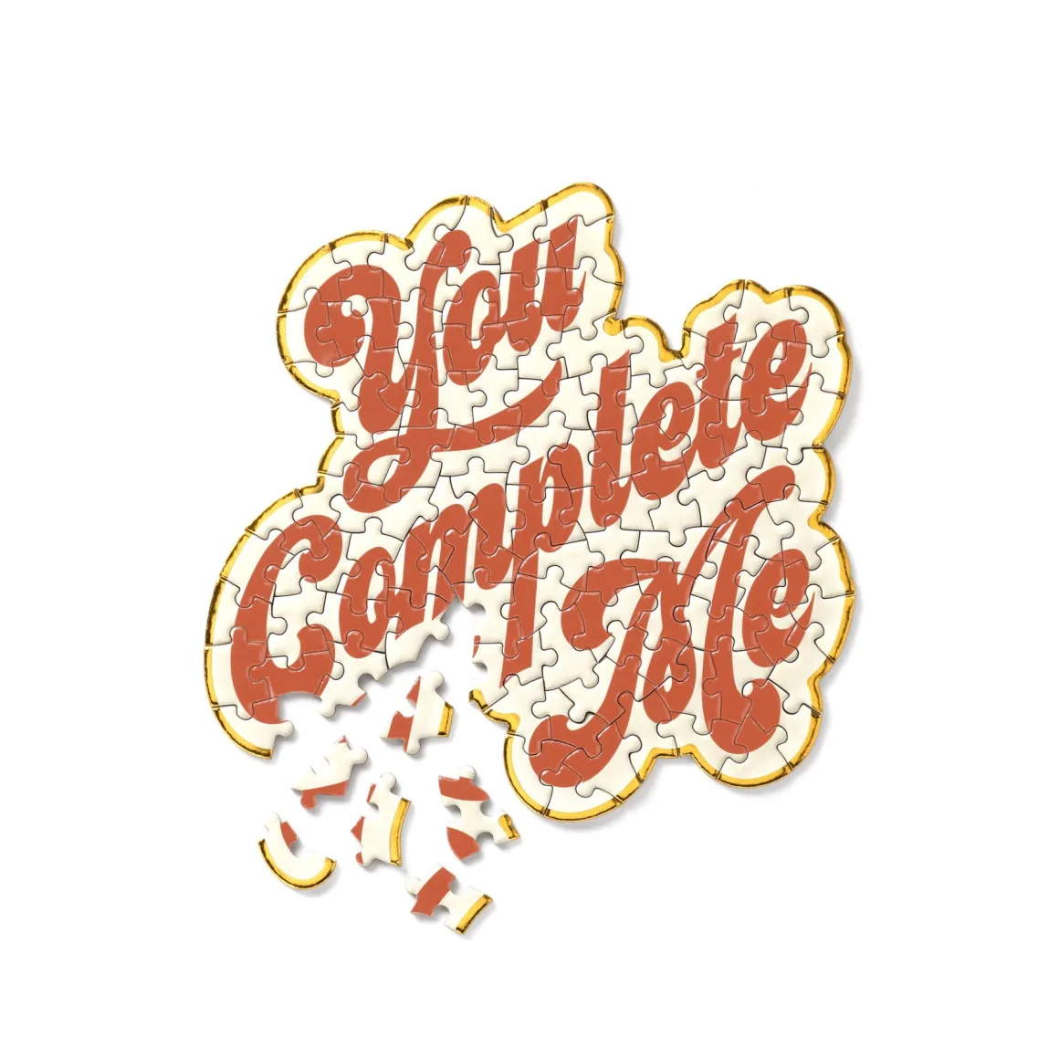 You Complete Me 100 Piece Mini Shaped Puzzle