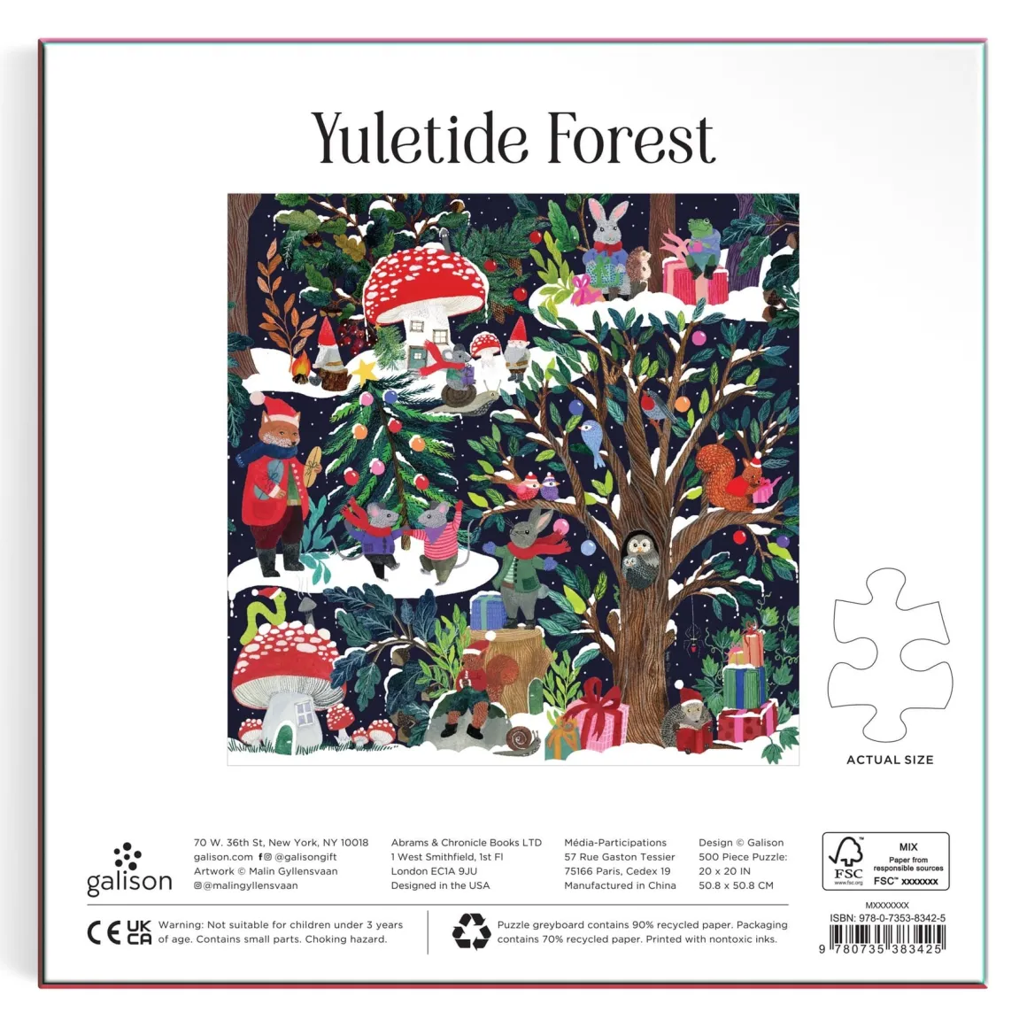 Yuletide Forest 500 Piece Puzzle